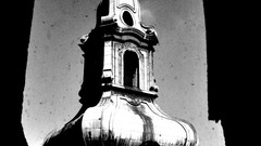 Black and white cross monochrome churches slovakia through 