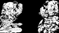 Black and white Doctor Strange comics silver surfer marvel 