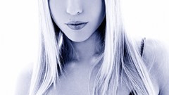 Black and white eyes woman eyelashes white background faces 