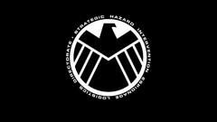 Black and white fan art logos marvel comics Agency S.H.I.E.L.D.