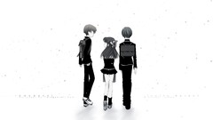 Black and white Fruits Basket