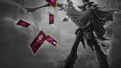 Black and white game Cards hats red eyes video League of 