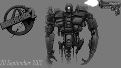 Black and white Guns Robots borderlands 2 mechromancer