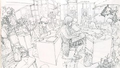 Black and white Helicopters Boats monochrome drawings classroom 