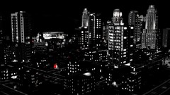 Black and white lights game top view cities video games simcity