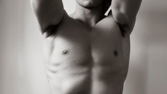 Black and white Men chest male abs gays