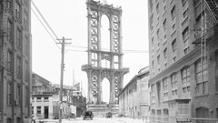 Black and white monochrome History cities new york city 