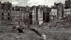 Black and white Paris France destruction Photographers 