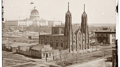 Black and white past old USA elder The White House Amin Peyrovi
