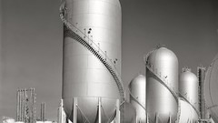 Black and white past old USA gas station Amin Peyrovi