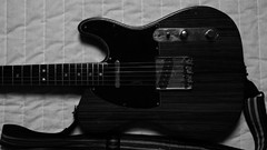 Black and white Telecaster guitars Fender Telecaster
