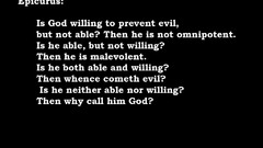 Black and white text