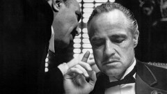 Black and white The Godfather marlon brando