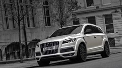 Black and white track front SUV audi q7 German cars A Kahn 