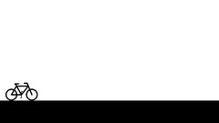 Black and white Typography cycle Bicycles minimalistic Simple 