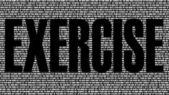 Black and white Typography motivation exercises workout 