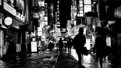 Black and white Umbrellas