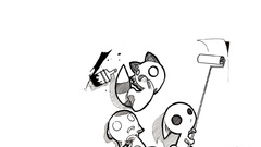 Black and white white