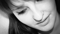 Black and white woman 1971 faces depth of field