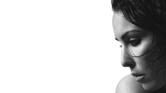 Black and white woman Actress noomi rapace portraits