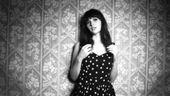 Black and white woman faces monochrome Actress brunettes 