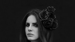 Black and white woman faces monochrome lana del rey