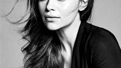 Black and white woman fashion Actress emilia clarke remastered 