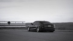 Black Audi wheels vossen Audi A5 understated