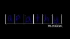 Black background apathy