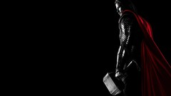 Black background chris hemsworth thor Mjolnir Thor (movie)