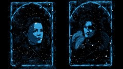 Black background game of thrones fan art TV series John Snow