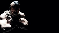 Black background masks tom hardy Bane Batman The Dark Knight 