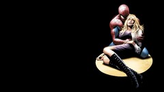 Black background Spider-Man gwen stacy artwork marvel comics