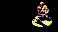 Black background Spider-Man gwen stacy marvel comics