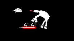 Black background star wars spaceships AT-AT light sabers