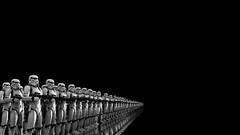 Black background stormtrooper