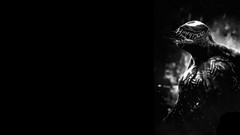 Black background Venom fan art symbiote marvel comics eddie 