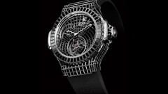 Black background watches clocks brands geneve hublot Hublot 