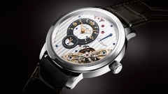 Black background watches clocks glashutte