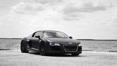 Black black and white germany audi r8 famous tuned