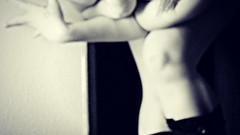 Black black and white woman nude litter away