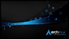 Black blue dark Linux arch linux