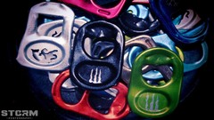 Black blue red Green silver colors Red Bull bottle caps Monster 