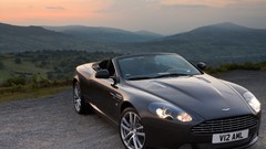 Black cars Aston Martin convertible vehicles aston martin db9 