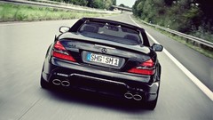 Black cars convertible roads Mercedes-Benz amg Mercedes Benz 
