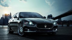 Black cars GT vehicles maserati quattroporte