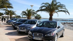 Black cars Jaguar XF