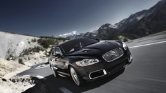 Black cars Jaguar XFR