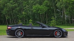 Black cars mc cabrio novitec tridente Maserati GranCabrio