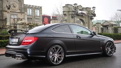 Black cars Mercedes-Benz Coupé Brabus Bullit